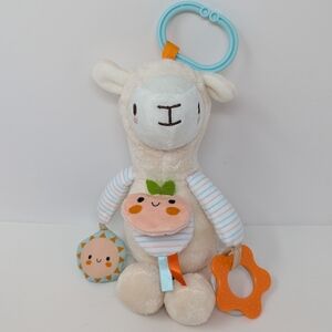 Carter's Llama Activity Toy Plush Rattle Teether